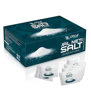 OTICA Jal Neti Pots Salt for Nasal Cleansing – (5g x 50 sachet) | Non-Edible Saline Powder for All Neti Pot | For External Use Only