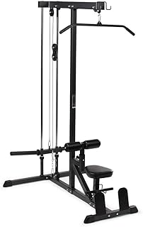 Titan Fitness Plate-Loaded LAT Tower, Rated 400 LB, Specialty Upper Body Machine, LAT Pulldown and Low Row Cable Machine for Home Gym, Shoulder and Back Workout Equipment