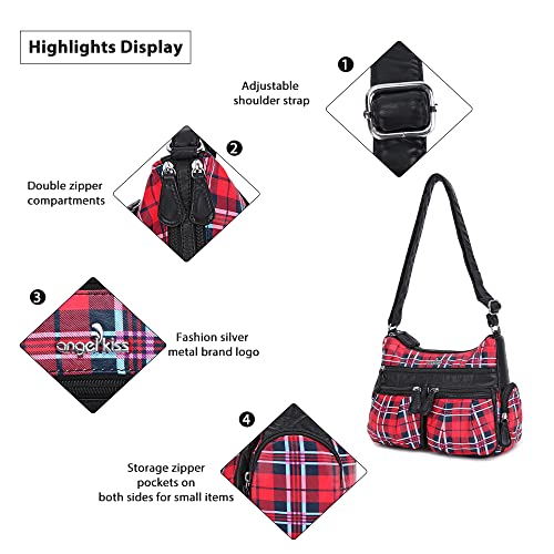 Image of Angel Kiss Crossbody Bags for Women, Ladies Shoulder Handbags and Purses Medium Faux Leather Pocketbooks | Ladies