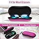 FINTIE Brillenetui Sonnenbrille, EVA Kratzfeste Sonnenbrillen Etui Hardcase mit Karabiner Groß Brillen Etui für Damen Herren Outdoor Sportbrille Fahrradbrille