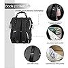 NEVEQ Mochilas de Pañales para Bebé, Maternal Bolso Multifuncional con USB de Viaje, Gran Capacidad, Impermeable (Negro) #4