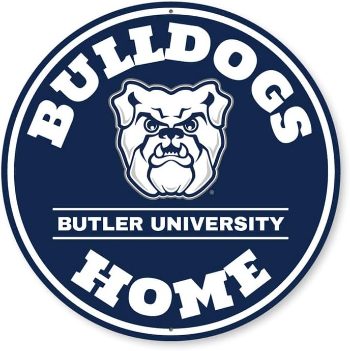 Butler University Bulldogs Home Round Sign - 18-inch Circle
