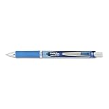 Pentel Gel Pen, Retractable/Refillable, Metal Tip, 0.7mm, Blue (PENBLN77C) – view 1
