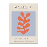 Matisse Affiches Résumé Coral Plantes Murale Art Matisse Coral Canvas Peinture Livrée Chambre Nordic Style Murale Tableaux Home Decoration Gift（Pas de Cadre）