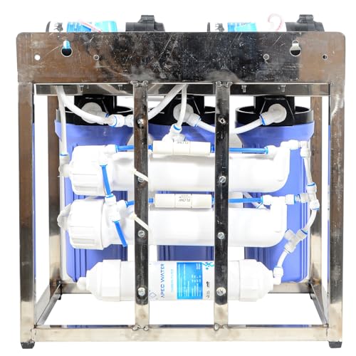 Image of Apec Water 25 LPH Double Purification Commercial RO Water Purifier 25 Liter Per Hour Blue Stainless Steel Full Automatic With TDS Adjuster Blue 25L