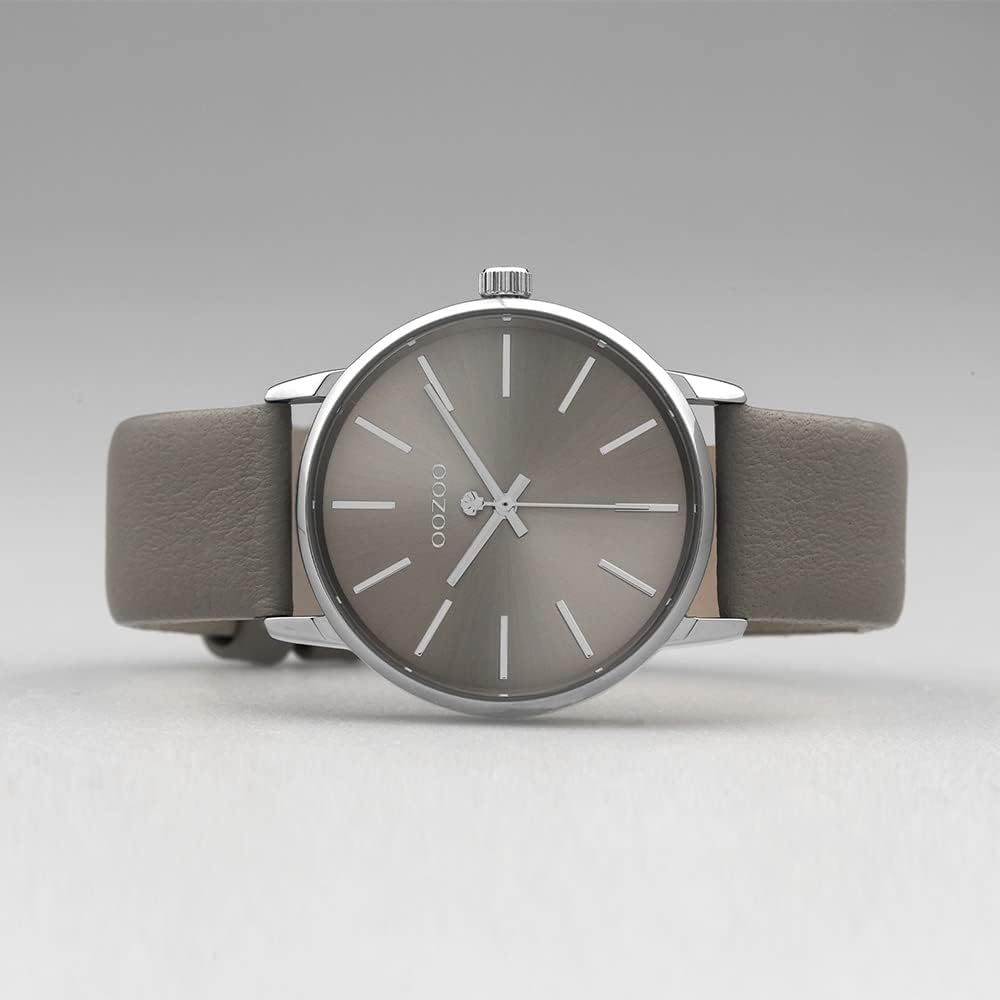 Oozoo Timepieces - Orologio da polso da donna con cinturino in pelle da 18 mm, orologio da donna di alta qualità, analogico, rotondo