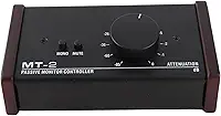 Controlador de monitor passivo, controle mudo grande botão de controle estéreo passivo, controlador de volume passivo de sinal puro, para monitor de estúdio