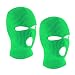 Produktbild SUNTRADE 3-Loch Skimaske Gesichtsmaske Sturmhaube für Damen und Herren, 2er-Set Gr. Einheitsgröße (Grün x 2)
