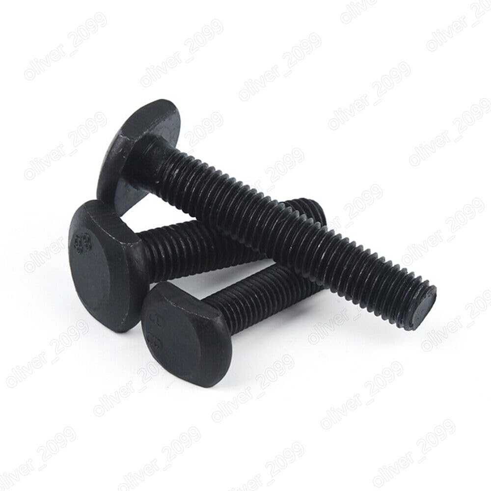 Black 8.8 Steel T-Slot Bolts T-Slot Screws M12 M14 M16 M18 M20 M24 M30 (M20 x 2.5 x 280mm,5)