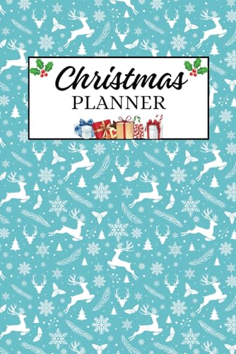 Christmas Planner: Blue Reindeer - All-in-One Holiday Organizer Book: Christmas Gift Lists, Wish Lists, Festive Calendars, Budget Planners, Shopping Lists, Coloring Pages, Lined Paper and More! image 2