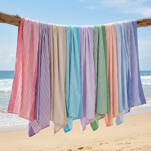 Image of Mush Grab & Go Bamboo Travel Towel | 100% Bamboo Bath Towel for Beach, Hiking & Gym Towel for Men Workout | Quick Dry & Compact Towels with Travel Bag | 60x120 cms, 250GSM | Pack of 2 (Lavender & Navy