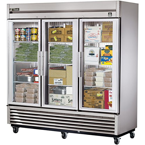 Three Section All Stainless Glass Door Reach-in Freezer by TRUE – Model TS-72FG-HC~FGD01