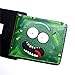 CHBT Anime Rick and Morty Cartera de cuero de dibujos animados PU Bifold corto Carteras regalos divertidos para familiares amigos (M16)