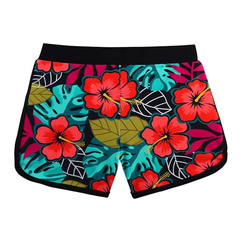 Image of BAOHULU Girls Rash Guard Swimsuit Two Piece Bathing Suit UPF 50+ Short Sleeve Summer Beach Swimwear Size 3-14 Years