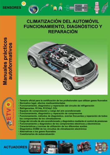 Climatización del automóvil, funcionamiento, diagnóstico y reparación (MANUALES PRÁCTICOS AUTOFORMATIVOS DE AUTOMOCIÓN)