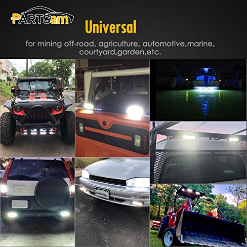 Partsam GTCV-0964099239 6 Inch Led Light Bar White 36W 6500K Super Bright Spot Work Pods Single Row Off Road Driving Fog Boat Light Waterproof Suv Atv 4Wd Car Truck Golf Cart 12V 24V Ip67 thumb #6