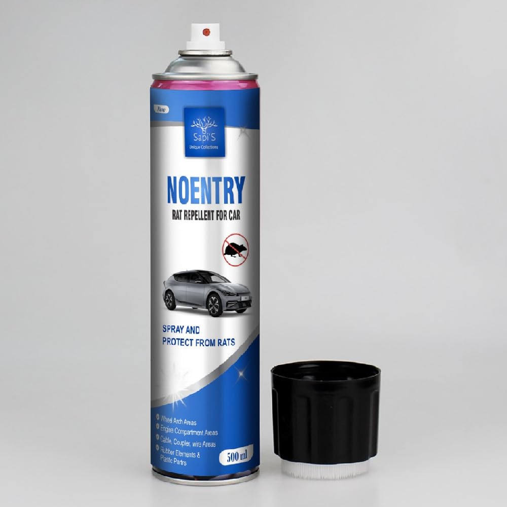 SAPI'S No Entry Rat Repellent Spray - 500ml Car & Home Engine Cleaner - Powerful Rodent Deterrent-image-38