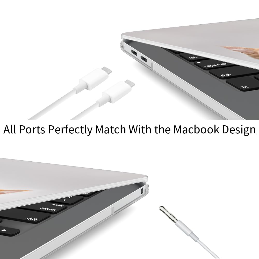ChiToMa for A2338 M1 M2 MacBook Pro 13 inch Case 2022, Plastic