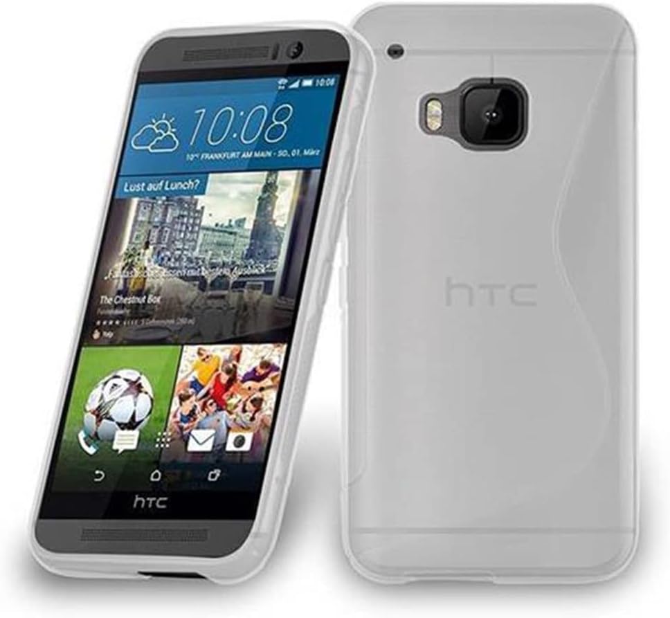 Case Compatible with HTC ONE M9 Plus/ONE ME in SEMI Transparent - Shockproof and Scratch Resistant TPU Silicone Cover - Ultra Slim Protective Gel Shell Bumper Back Skin
