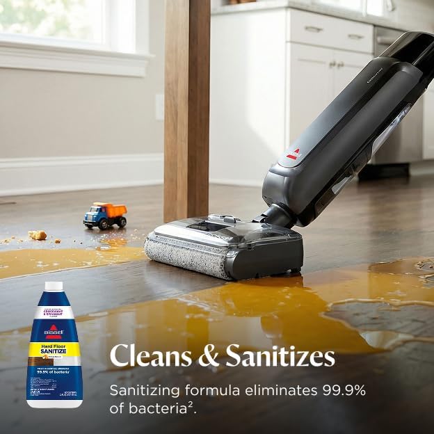 Bissell CrossWave Reach Wet Dry Vacuum and Mop, 4506L | Vacuums and mops together, reaches flat under furniture, cleans edge-to-edge, and sanitizes floors - image 6