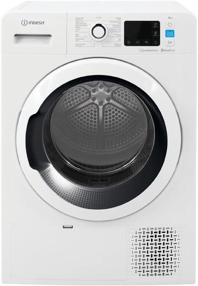 Фронт view of Indesit YTN M11 92K RX SPT dryer with control panel visible