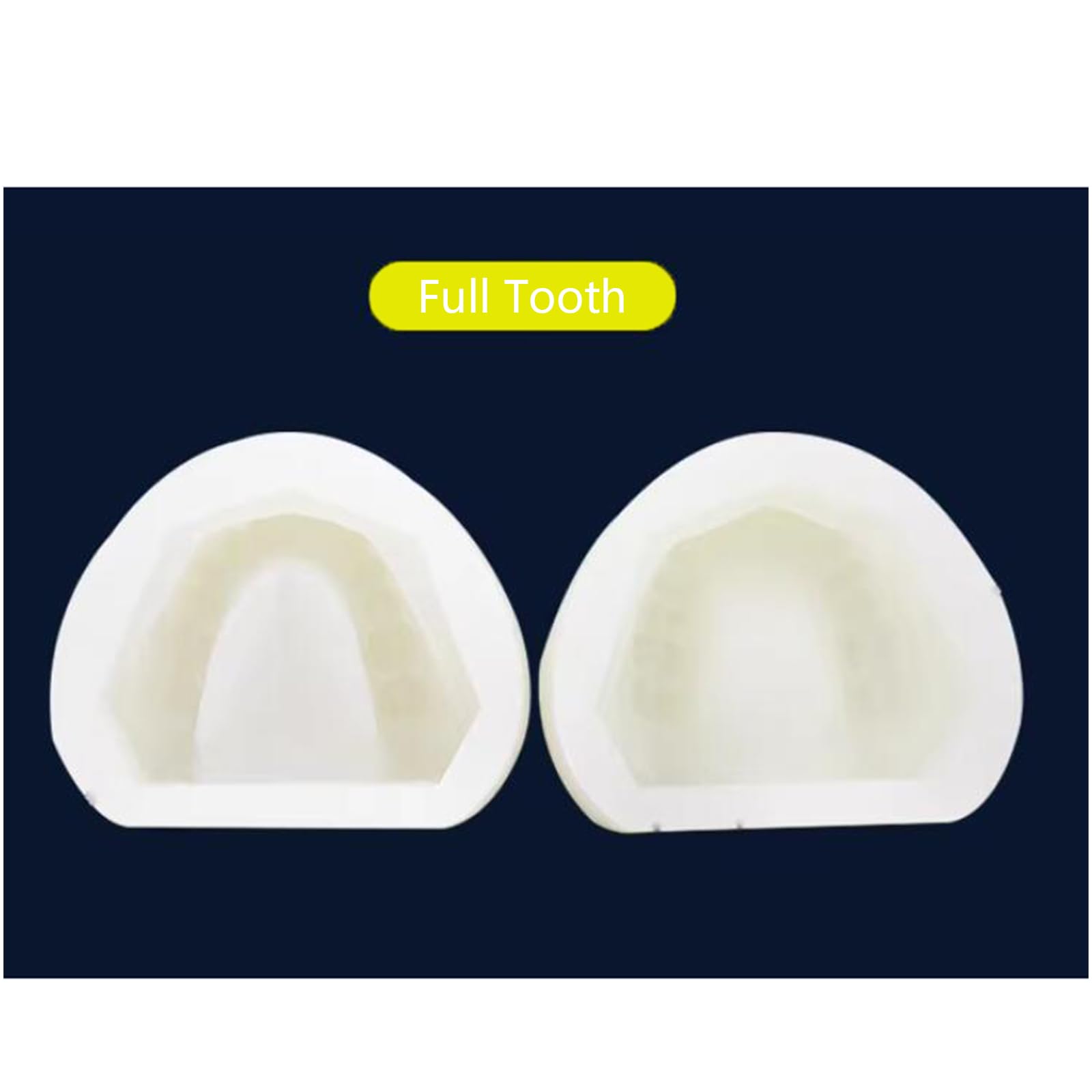 6 stampi dentali in gomma morbida, per bocca completa, standard, dentali, negativi