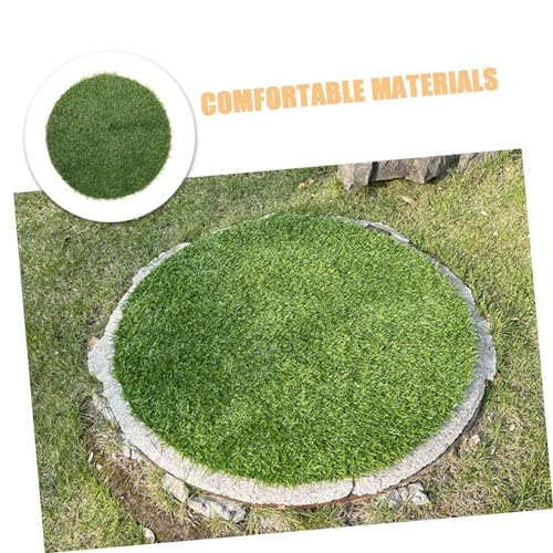 Yardwe Teppich Schachtdeckel Dekoration Rasen Herbst Tischsets Kunstrasen Schreibtischunterlage Teppiche Esstischzubehör Tischdekoration Kaffee gefälschter Rasen Keine Worte