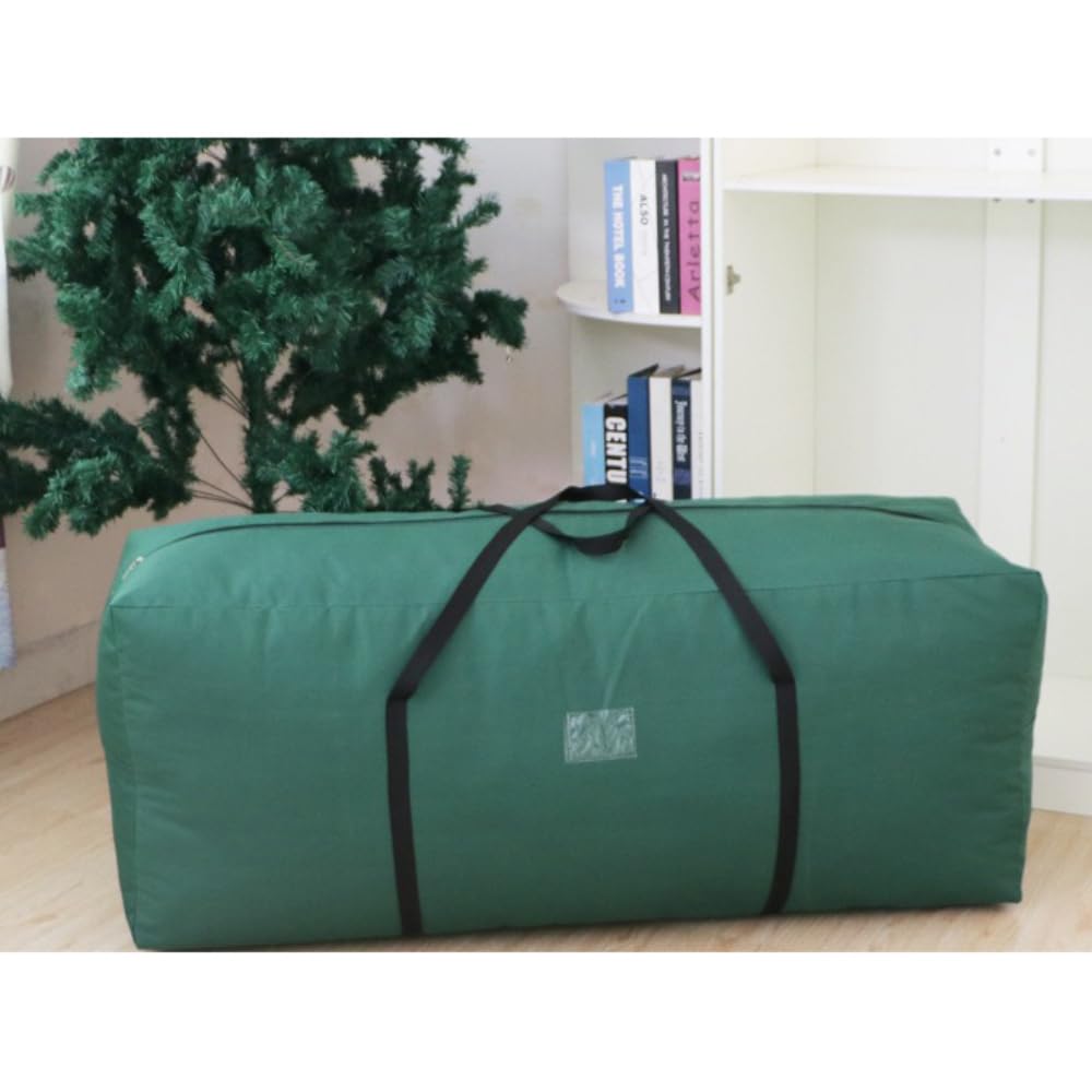 Wambere Weihnachtsgeschenkverpackungsbeutel Weihnachtsbaum-Aufbewahrungstasche mit Reißverschluss Weihnachtsbaum Staubschutz Tannenbaum Aufbewahrungsbeutel Christmas Tree Storage Bag,135x40x50cm