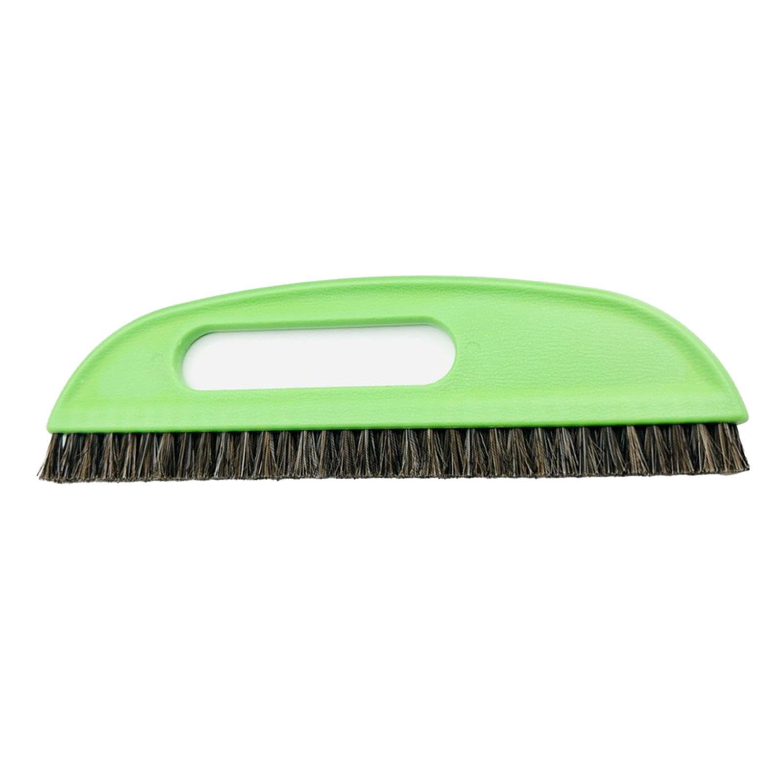 QUILSTM Ergonomic Dust Brush with Horse Hair Bristles Comfortable Household Cleaning and Smoothing Tasks TV Screens Bristles Soft Dusting Brush for Sofa Bed Clothes