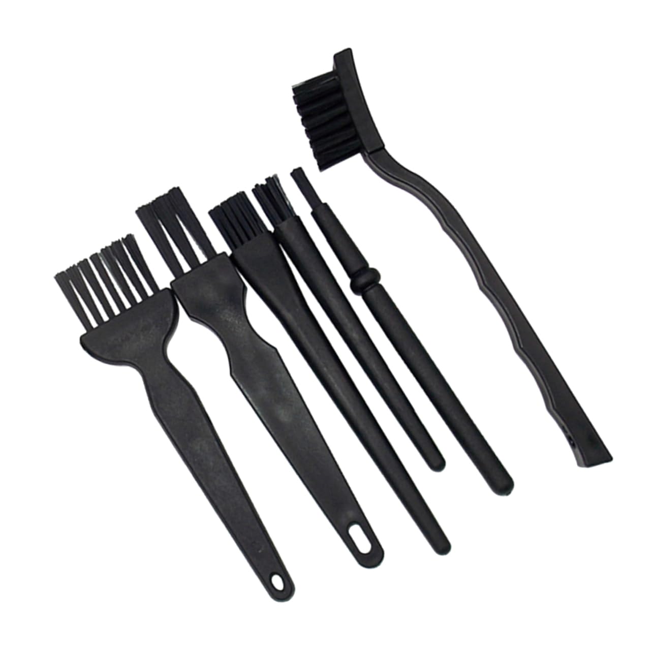 Angoily 6-Piece Conductive Head Hair Ergonomic Handle Design Brush Set and Practical for Daily Cleaning