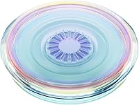 Vista 3 de PopSockets PopGrip - Soporte expandible y agarre con parte superior intercambiable - iridiscente transparente