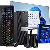 Dell Windows 11 Desktop Computer OptiPlex 5060 | Intel i5-8600 Six Core (4.3GHz Turbo) | 16GB DDR4 RAM | 500GB SSD Solid State + 1TB HDD | WiFi + Bluetooth | Peripheral Computer Package (Renewed)