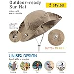 Waterproof Bucket Rain Hat for Women Wide Brim Summer UPF50+ Cowboy Sun Hat Men Foldable Soft Floppy Beach Hat - Image 5