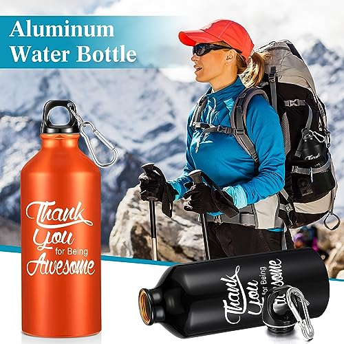 Uiifan 40 Pcs Employee Appreciation Gifts 20 oz Aluminum Water Bottle Thank You for Being Awesome Water Bottle Lightweight with Twist Cap Buckle Team Gifts for Coworker Teacher Staff(Multicolored) - Image 6