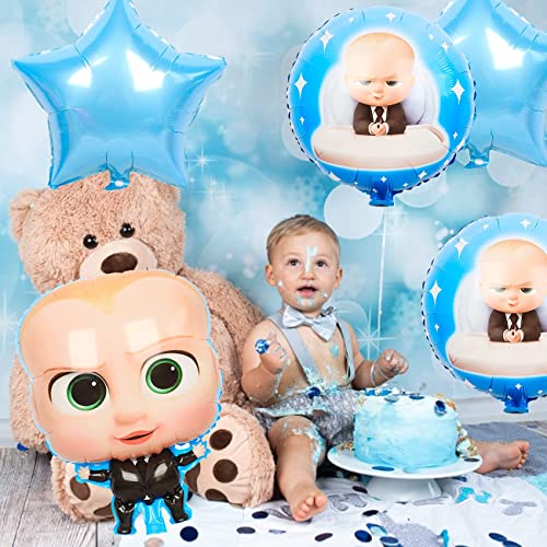 Party Propz Boss Baby Theme Decorations Foil Balloons Set - 5Pcs for ...