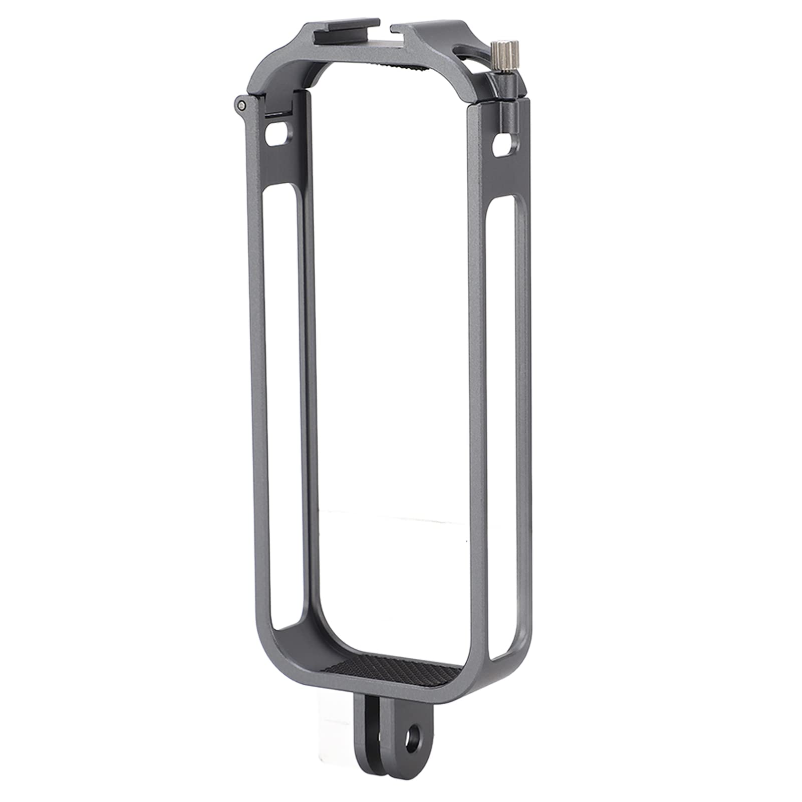 Jaula de Cámara de Acción, Material de Aleación de Aluminio, Tornillo de Mano Anticaída, Interfaz de Zapata Fría Superior de Bloqueo, Marco Protector de Cámara para Insta360 X3