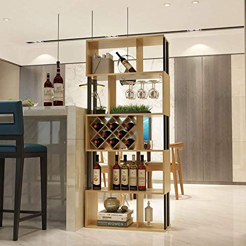 Armario para botellas de vino de madera maciza 60x30x132.5 cm miniatura 4