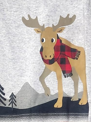 Carter's Child of Mine Toddler Boy Moose Fleece Pajama 2-Piece Set (Size 4T) Red2