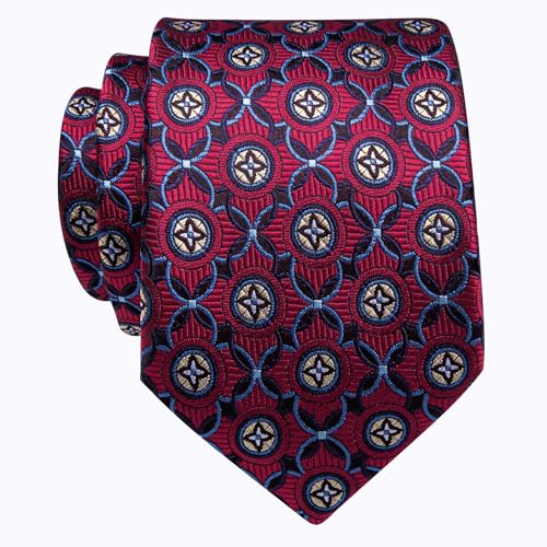 Image of YourTies Paisley Men's Necktie Woven Silk Floral Ties for Men Designer Formal Business Party Wedding