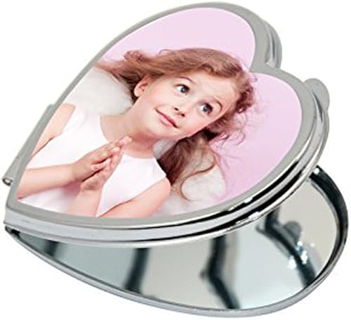 Miniatura 3 de Haz tu propio espejo  Espejo de maquillaje compacto personalizado con foto y texto, bolsillo de acero inoxidable, mini espejo de viaje personal,