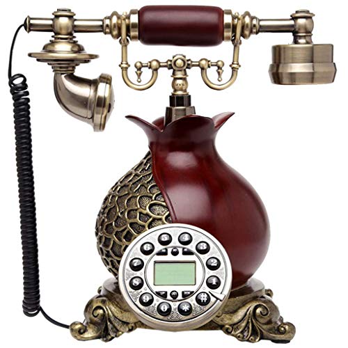 Telefone retrô / telefone celular antigo, resina + mostrador de botão de metal, suprimentos de decor