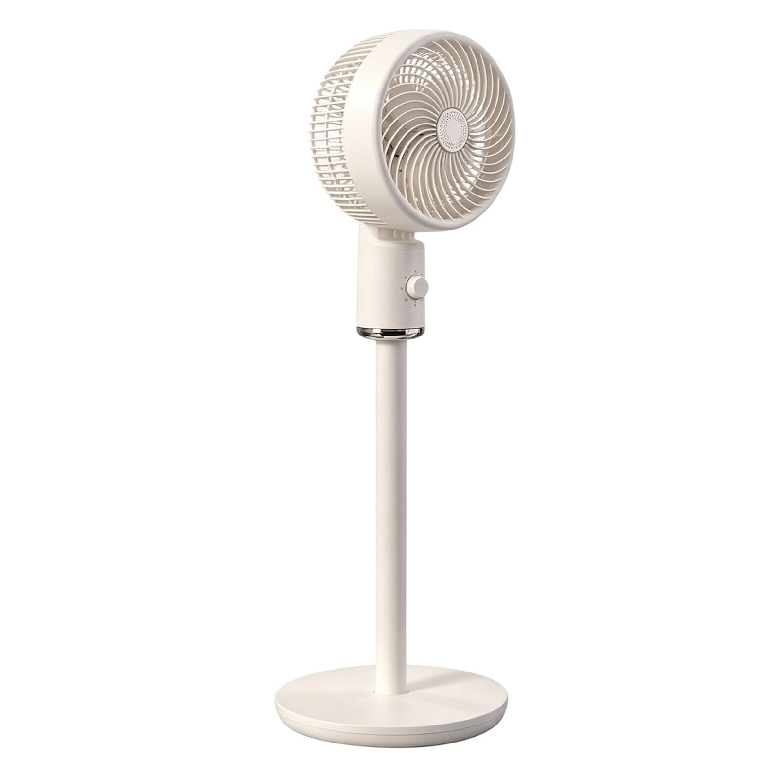 Ventilatore USB portatile in piedi regolabile in altezza circolazione dell'aria silenziosa per casa, camera da letto, scrivania, spazio di lavoro con testa oscillante, impostazioni di velocità