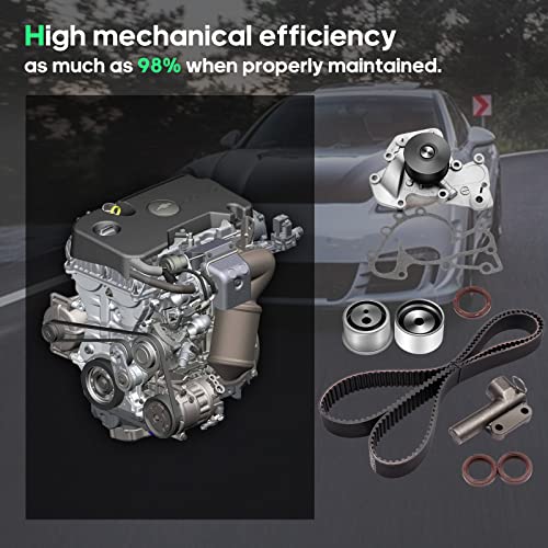 Scitoo New Timing Belt Water Pump Tensioner Kit Fits 2.5L 2.7L For Kia For Sportage Optima For Hyundai Sonata Tucson Tiburon Santa Fe 24 G6Ba G6Bv Delta Engine #TOP3