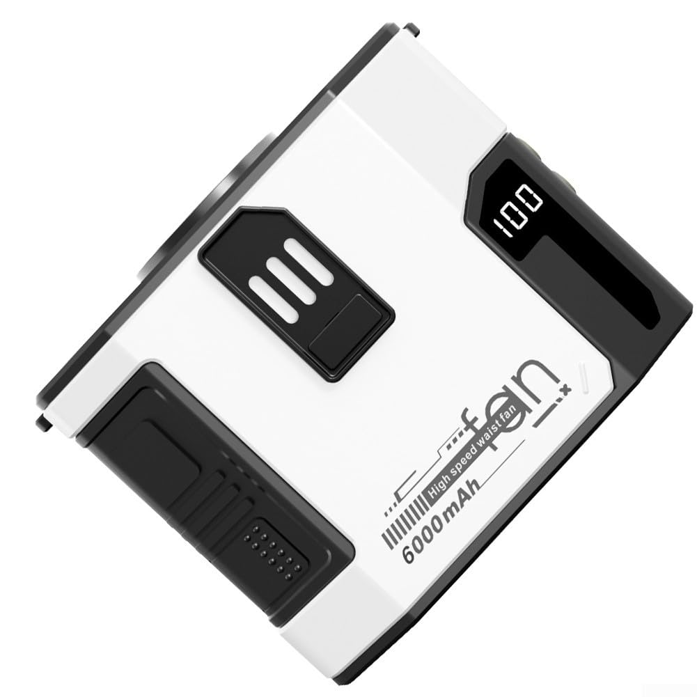 Ventilateur à clip de taille rechargeable appareil de refroidissement mains libres