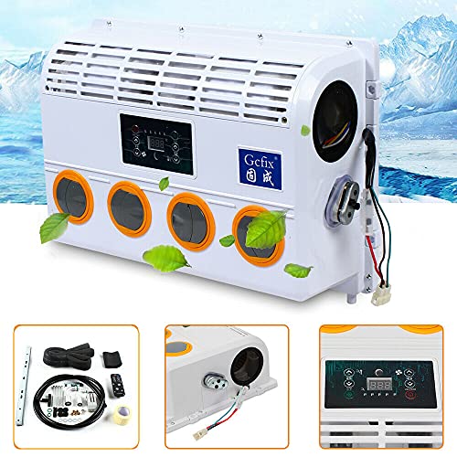 12V Automotive Air Conditioning Evaporator Assembly,Wall-Mounted Air Conditioner Fan 480 Type Single Cold Air Universal Bus Truck Motorhome Retrofit Evaporator Assembly Air Conditioner 3800Rpm #TOP1