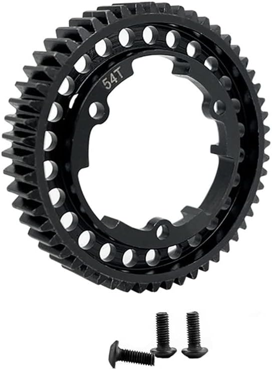 Miniatura 2 de Acero 54T Engranaje recto 6449 para TRAXS 15 X-maX 6S 8S 17 XO-1 110 E-Revo 2.0 VXL MAXX RC Actualizaciones de piezas - (Color Negro)