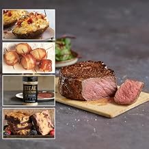 Flavor Feast with Top Sirloin Steak, Bacon Wrapped Shrimp Appetizer, Baked Potatoes & Chocolate Brookies - Great Gift for Christmas, Easter, Fathers Day or any Special Occasion from Kansas City