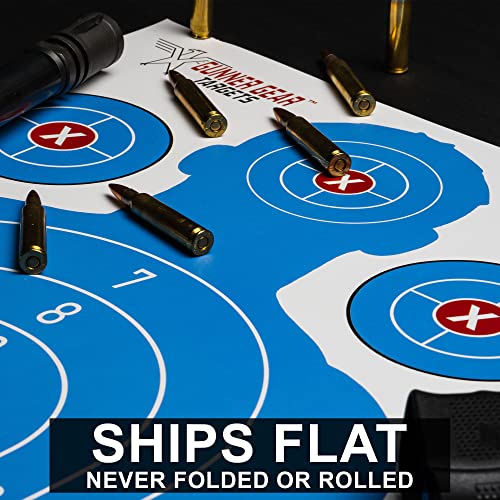 Gunner Gear 25 Pack 12 X 18 Inch Shooting Targets Paper Gun Range Targets For Shooting Handgun Easy To See Silhouette Gun Targets For Shooting Range Bb Gun Targets Airsoft Target Indoor Or Outdoor #TOP4