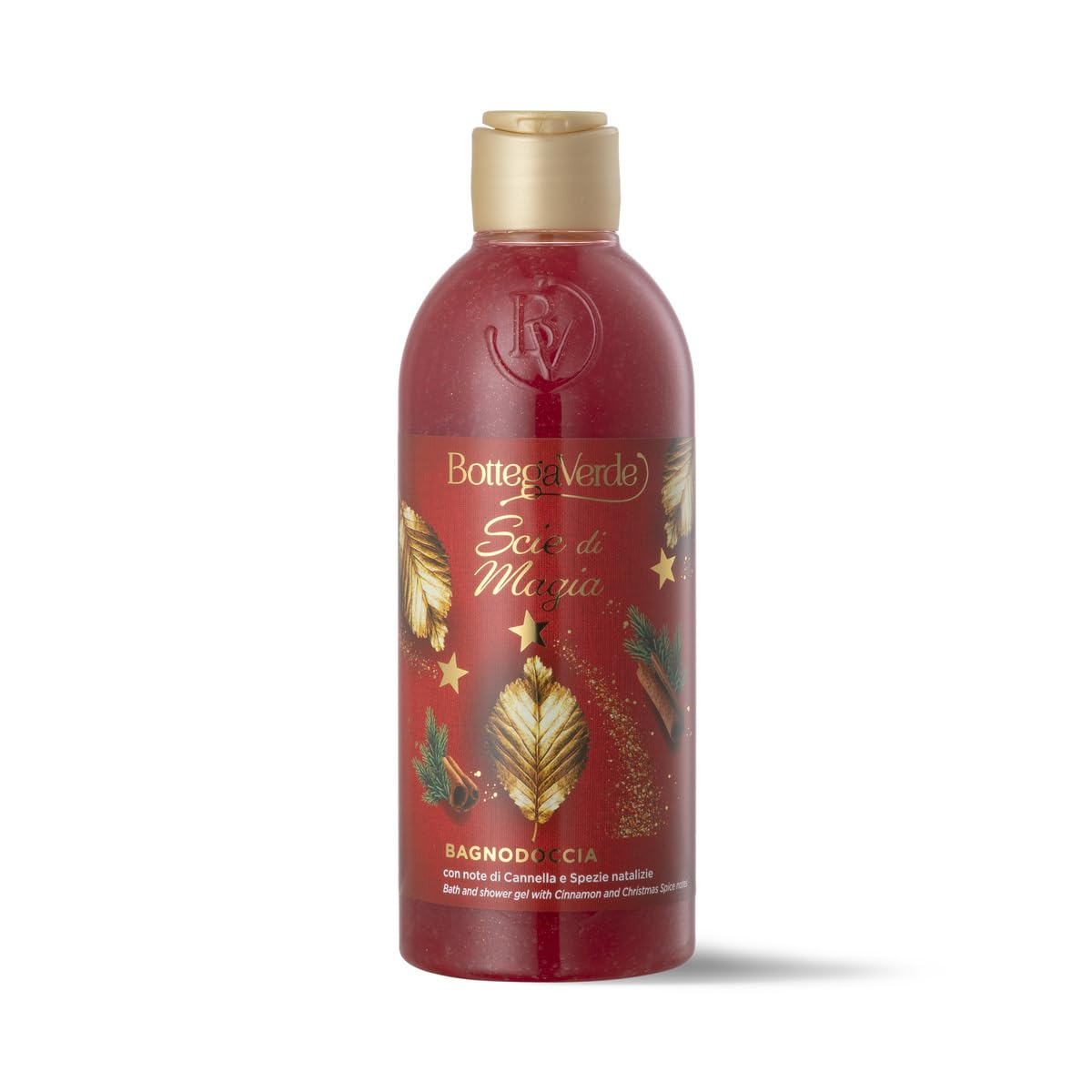 Bottega Verde - Cofanetto Regalo Scie di Magia, con Bagnodoccia 250 ml e Latte Corpo 150 ml, Fragranza di Cannella e Spezie Natalizie, Idea Regalo