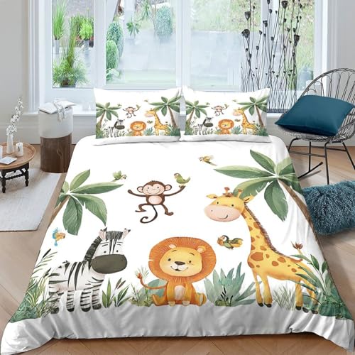 Parure de Lit Hypoallergique Microfibre 3D Housse Douce avec Fermeture Éclair - 4